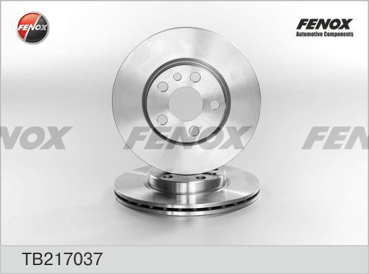 Fenox TB217037 Front brake disc ventilated TB217037