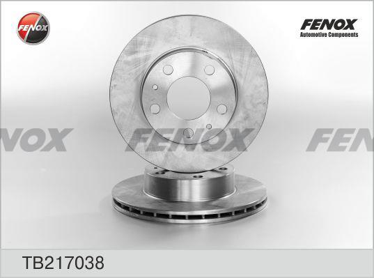 Fenox TB217038 Front brake disc ventilated TB217038