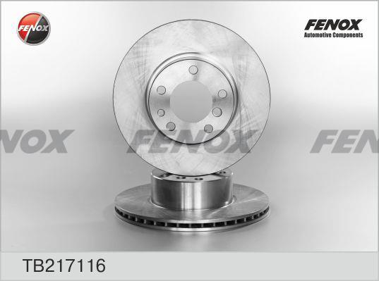 Fenox TB217116 Front brake disc ventilated TB217116