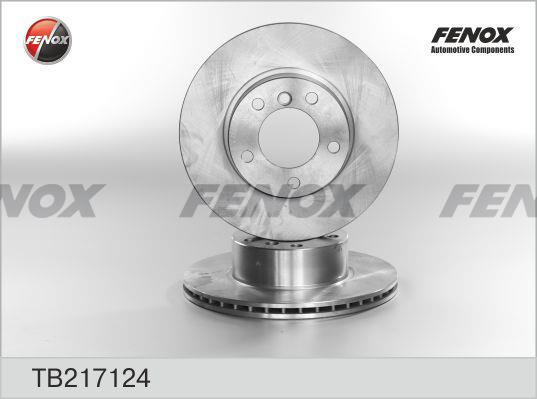 Fenox TB217124 Front brake disc ventilated TB217124