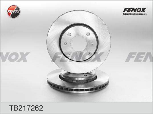 Fenox TB217262 Front brake disc ventilated TB217262