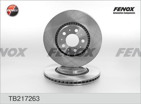 Fenox TB217263 Front brake disc ventilated TB217263