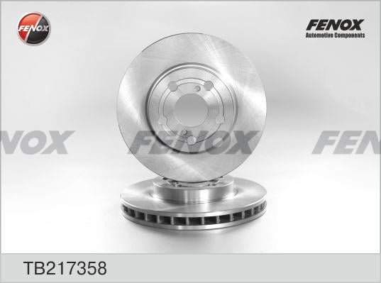Fenox TB217358 Front brake disc ventilated TB217358