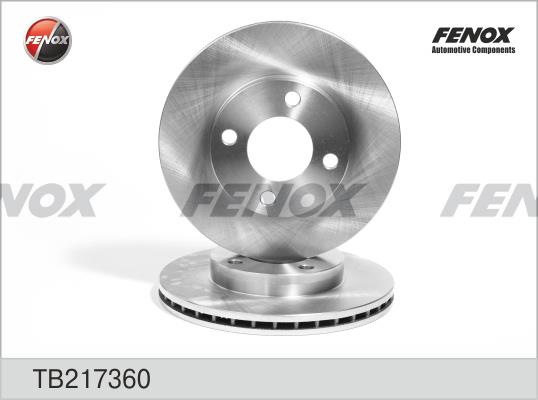 Fenox TB217360 Front brake disc ventilated TB217360
