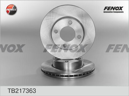 Fenox TB217363 Front brake disc ventilated TB217363