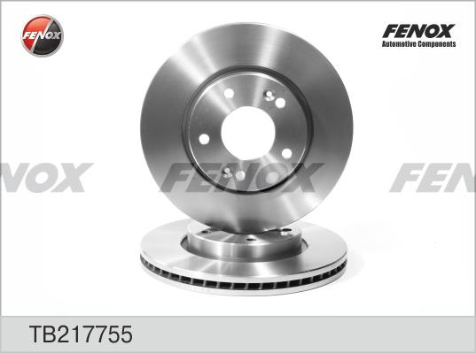 Fenox TB217755 Front brake disc ventilated TB217755