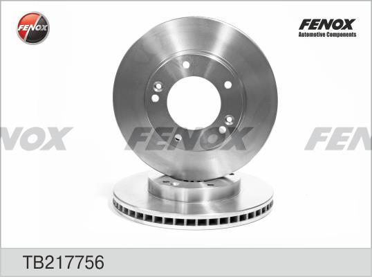Fenox TB217756 Front brake disc ventilated TB217756