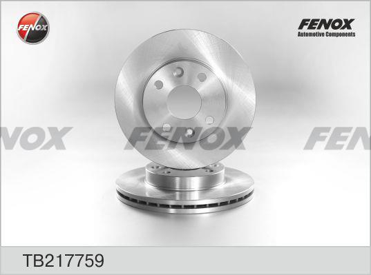 Fenox TB217759 Front brake disc ventilated TB217759