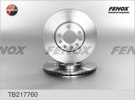 Fenox TB217760 Front brake disc ventilated TB217760