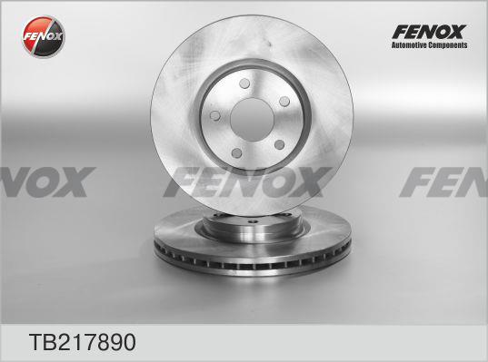 Fenox TB217890 Front brake disc ventilated TB217890