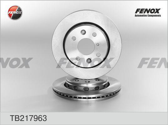Fenox TB217963 Front brake disc ventilated TB217963