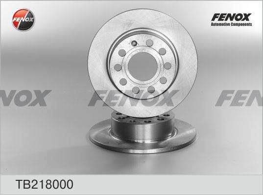 Fenox TB218000 Rear brake disc, non-ventilated TB218000