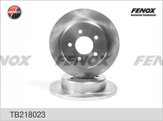 Fenox TB218023 Rear brake disc, non-ventilated TB218023
