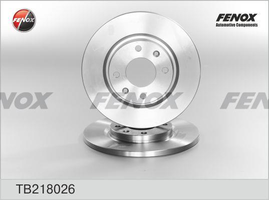 Fenox TB218026 Unventilated front brake disc TB218026
