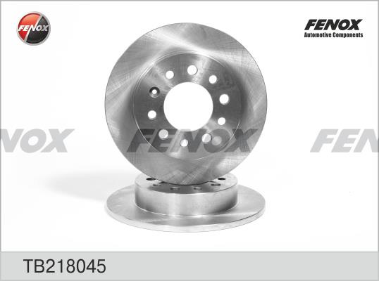 Fenox TB218045 Rear brake disc, non-ventilated TB218045