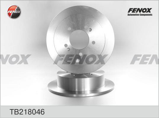 Fenox TB218046 Rear brake disc, non-ventilated TB218046