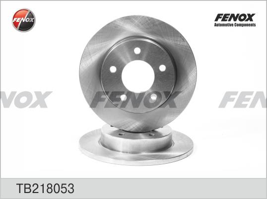 Fenox TB218053 Rear brake disc, non-ventilated TB218053