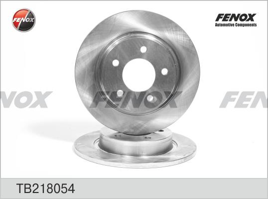Fenox TB218054 Rear brake disc, non-ventilated TB218054