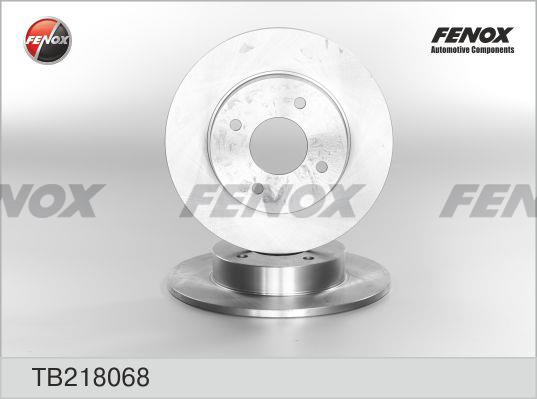 Fenox TB218068 Rear brake disc, non-ventilated TB218068