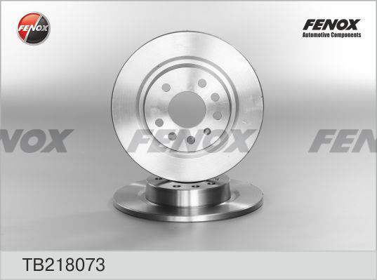 Fenox TB218073 Rear brake disc, non-ventilated TB218073