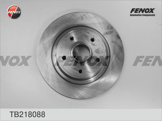 Fenox TB218088 Rear brake disc, non-ventilated TB218088