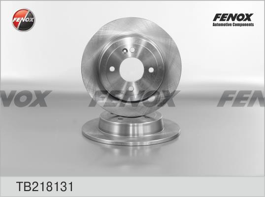 Fenox TB218131 Rear brake disc, non-ventilated TB218131