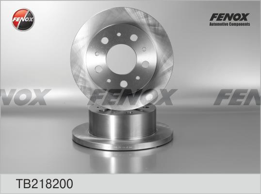 Fenox TB218200 Rear brake disc, non-ventilated TB218200