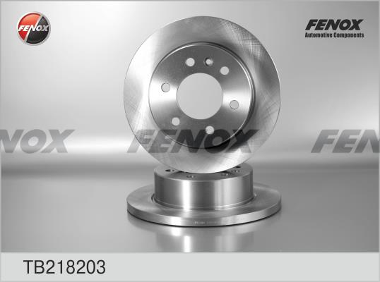 Fenox TB218203 Rear brake disc, non-ventilated TB218203