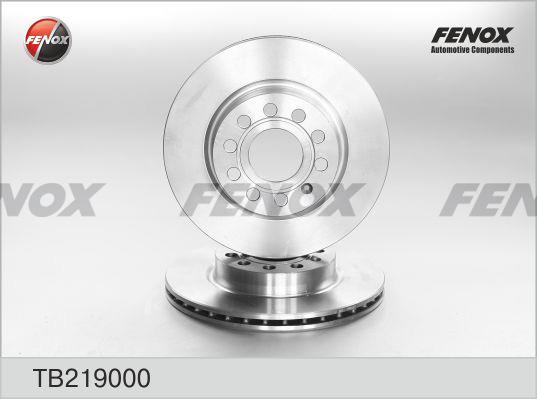 Fenox TB219000 Front brake disc ventilated TB219000