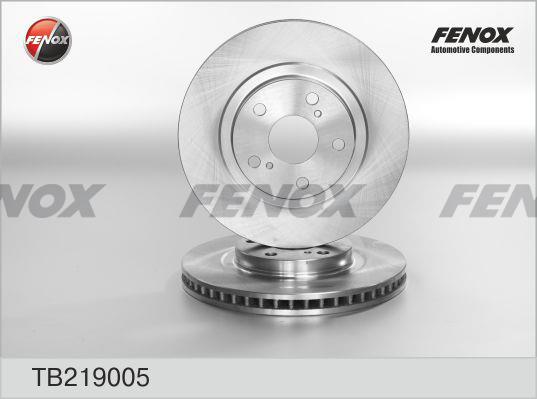 Fenox TB219005 Front brake disc ventilated TB219005