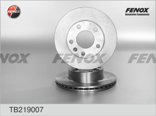 Fenox TB219007 Front brake disc ventilated TB219007