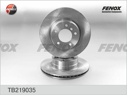 Fenox TB219035 Front brake disc ventilated TB219035