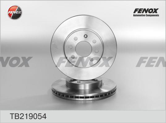 Fenox TB219054 Front brake disc ventilated TB219054