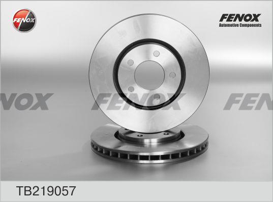 Fenox TB219057 Front brake disc ventilated TB219057