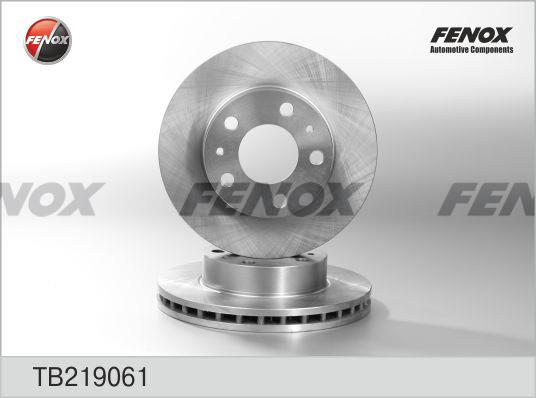 Fenox TB219061 Front brake disc ventilated TB219061