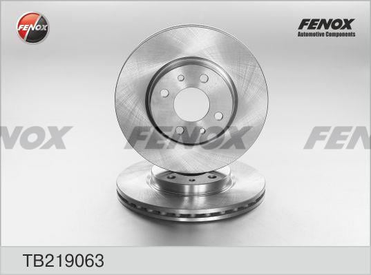 Fenox TB219063 Front brake disc ventilated TB219063