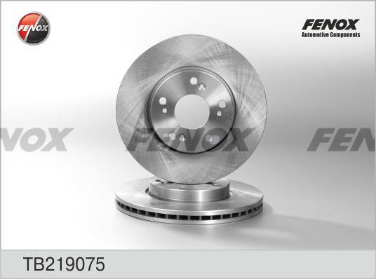 Fenox TB219075 Front brake disc ventilated TB219075