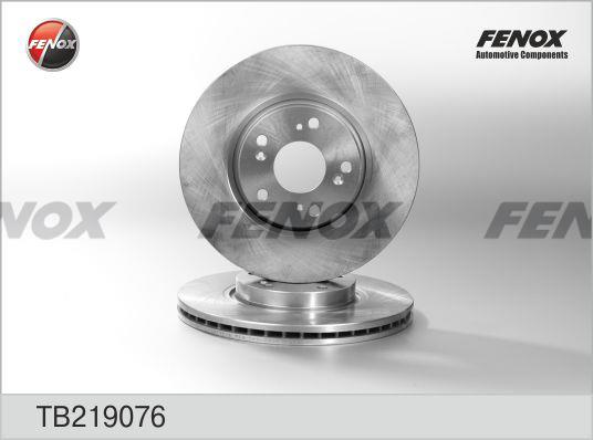 Fenox TB219076 Front brake disc ventilated TB219076