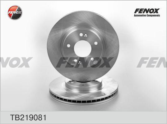 Fenox TB219081 Front brake disc ventilated TB219081