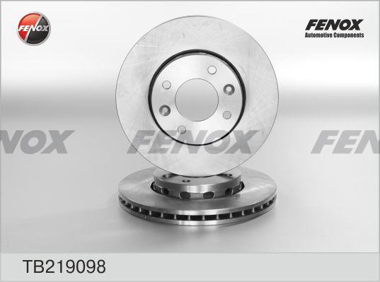 Fenox TB219098 Front brake disc ventilated TB219098