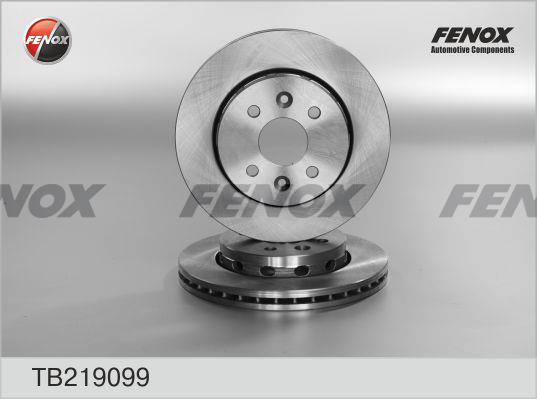 Fenox TB219099 Front brake disc ventilated TB219099