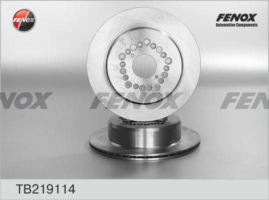 Fenox TB219114 Rear ventilated brake disc TB219114