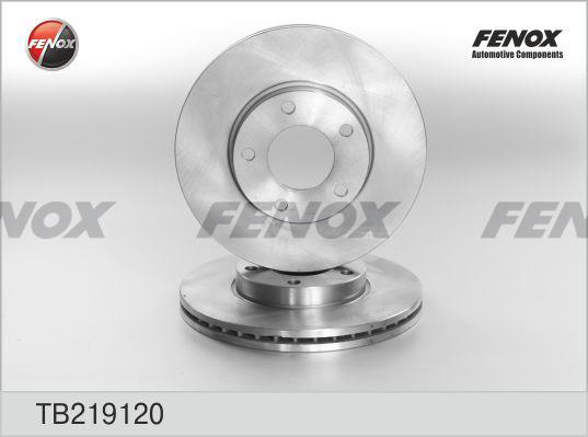 Fenox TB219120 Front brake disc ventilated TB219120