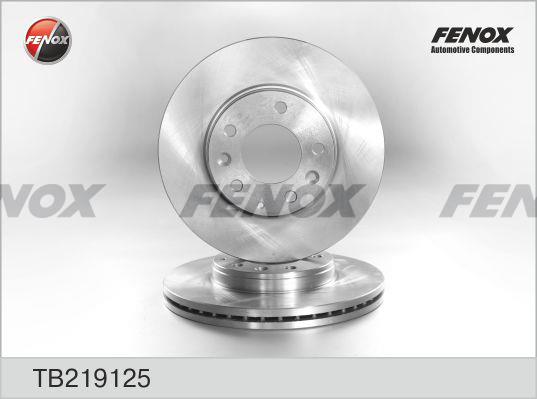Fenox TB219125 Front brake disc ventilated TB219125