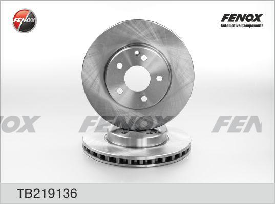 Fenox TB219136 Front brake disc ventilated TB219136