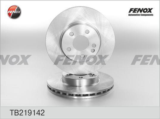 Fenox TB219142 Front brake disc ventilated TB219142