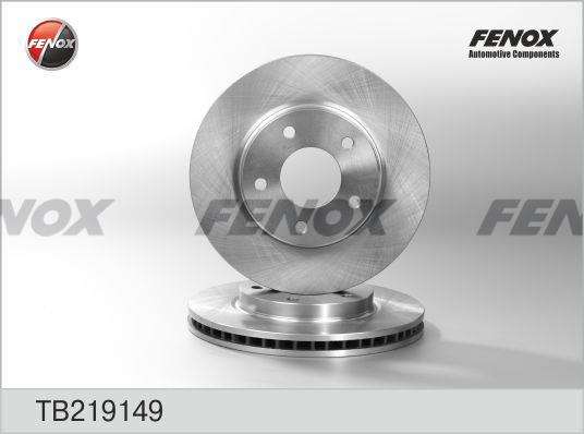 Fenox TB219149 Front brake disc ventilated TB219149