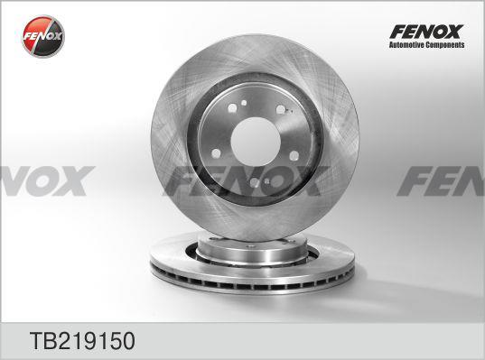 Fenox TB219150 Front brake disc ventilated TB219150