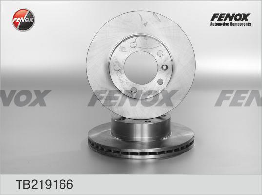 Fenox TB219166 Front brake disc ventilated TB219166
