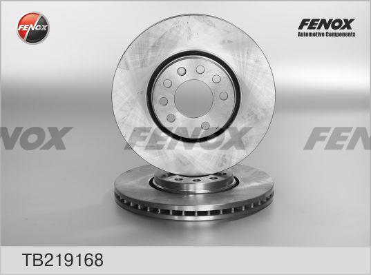 Fenox TB219168 Front brake disc ventilated TB219168